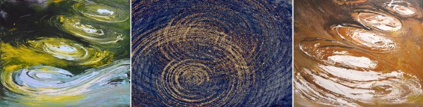 Triptychon - Fotografie und Acryl auf Leinwand