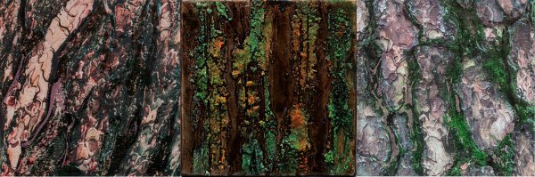 Triptychon - Fotografie und Acryl auf Holz